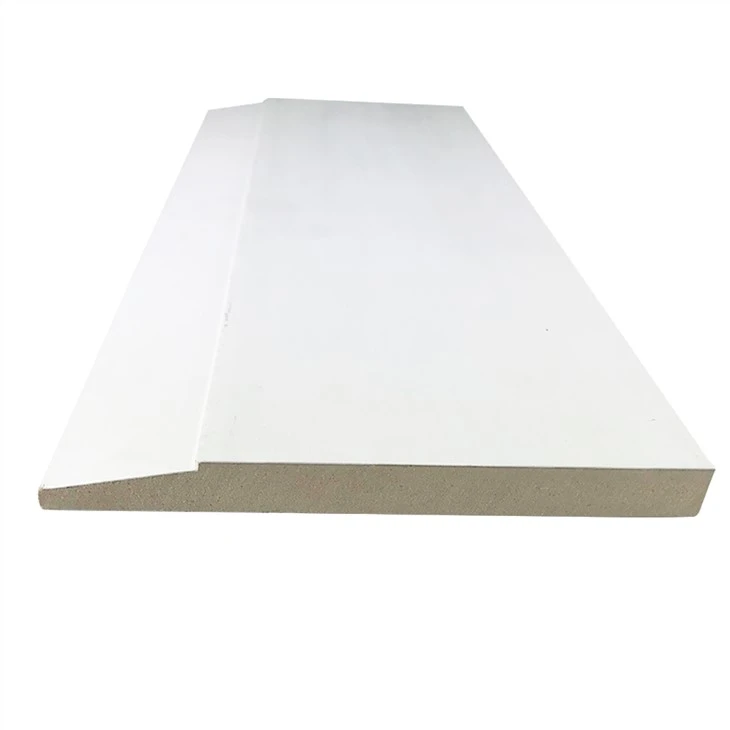 Бели грундирани вътрешни Mdf корнизи